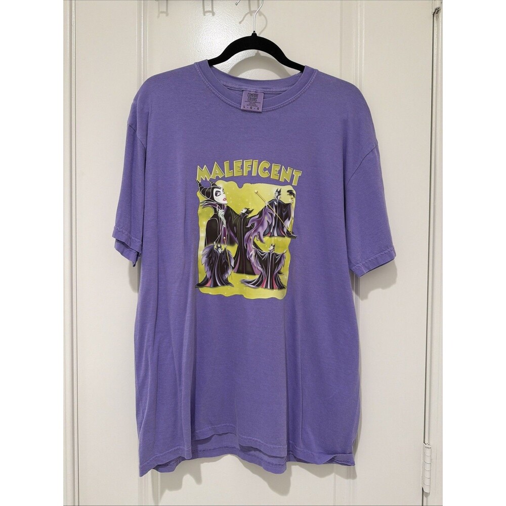 Maleficent Unisex Purple T Shirt Size Large